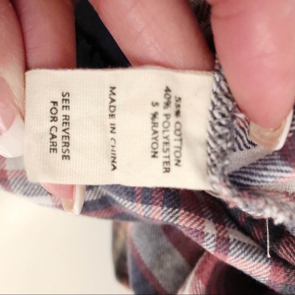 Gilded Intent Distressed Plaid by Buckle Sz S - Picture 4 of 4